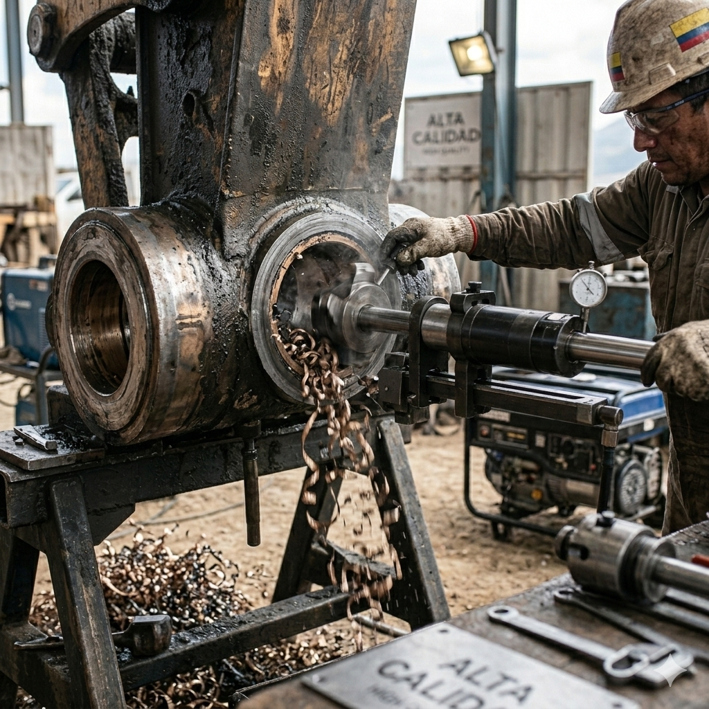 desbaste de alojamiento de bujes.